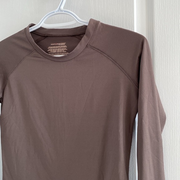 Unisex Brown Athletic Long Sleeve - Picture 4 of 4